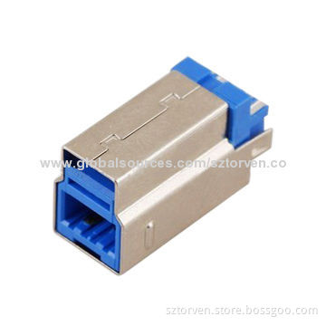 USB 3.0 Connector, Male Solder B Type